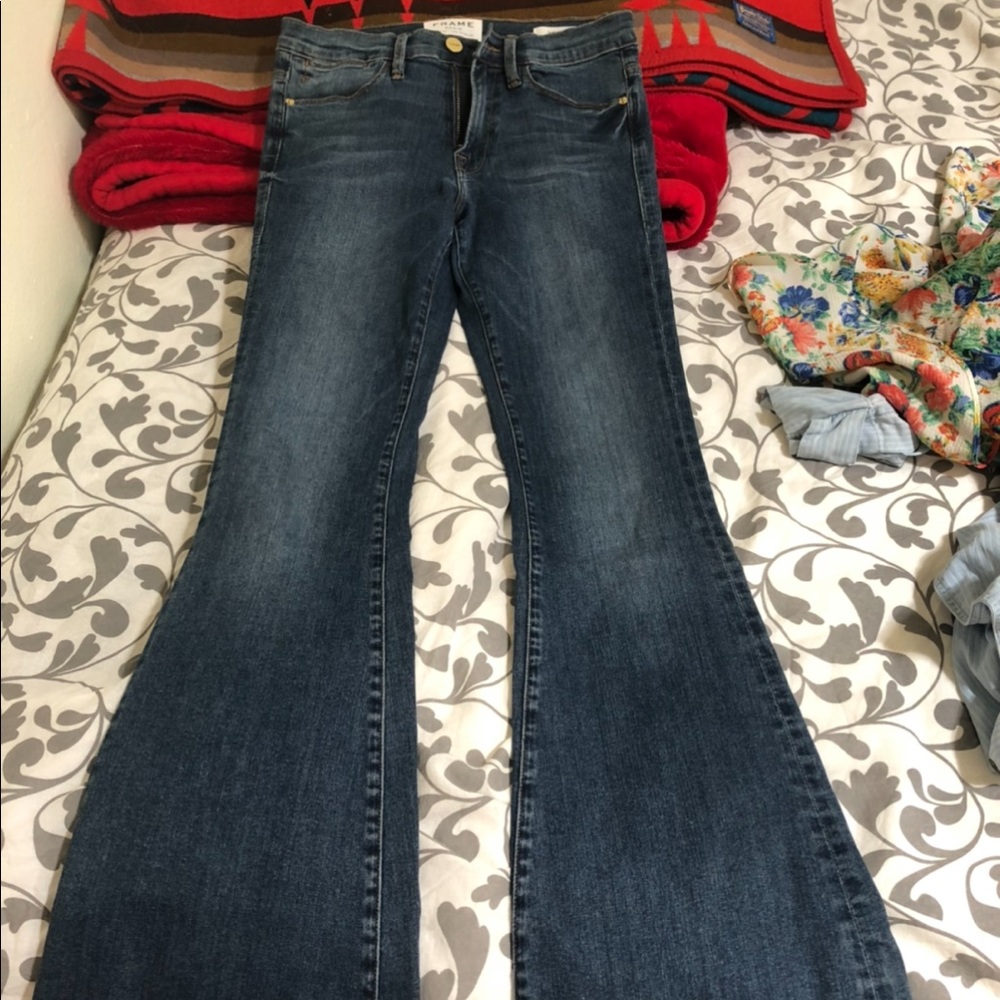 Frame denim le high flare jean size 27
